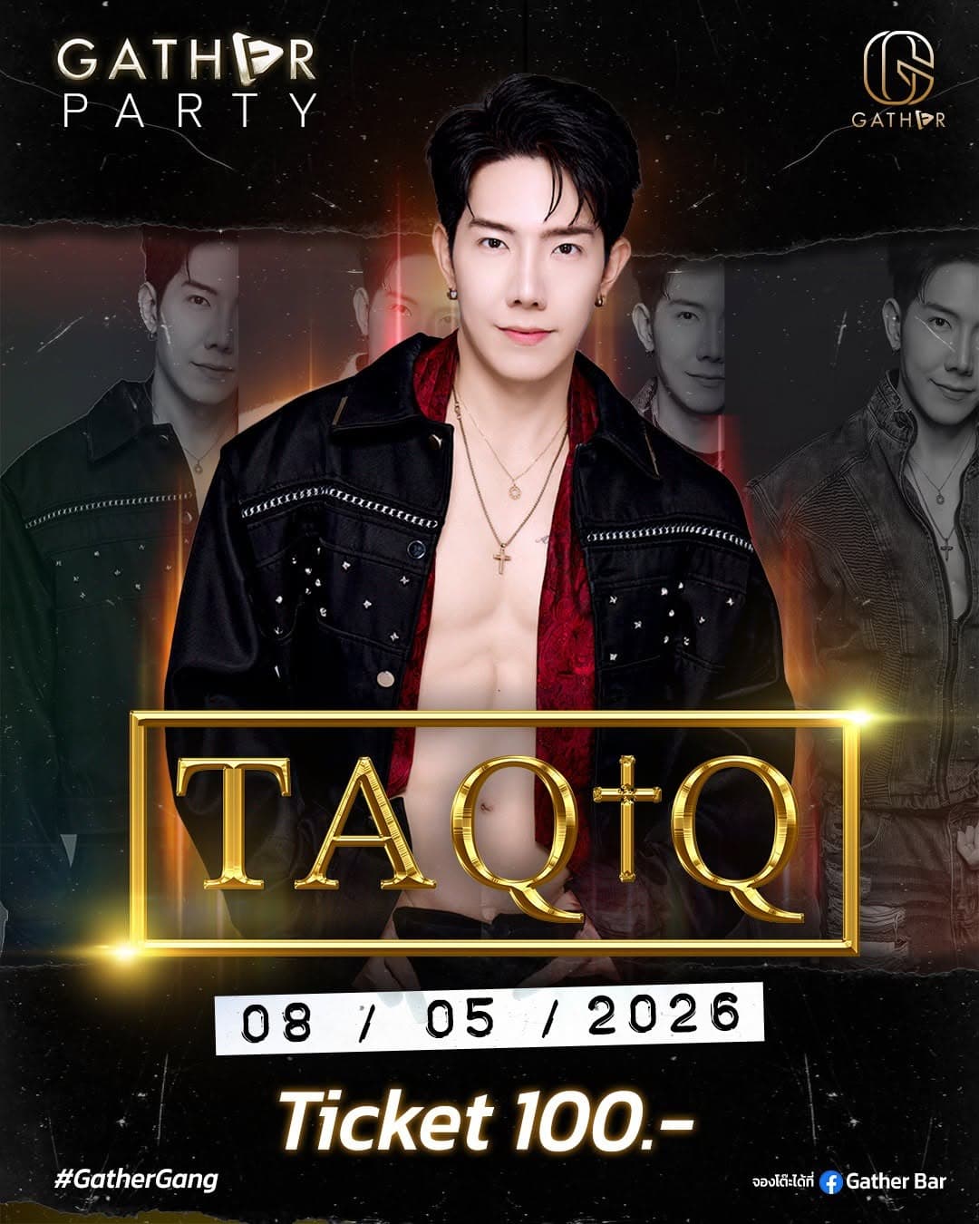 TAQtQ LIVE @ Gather Party poster